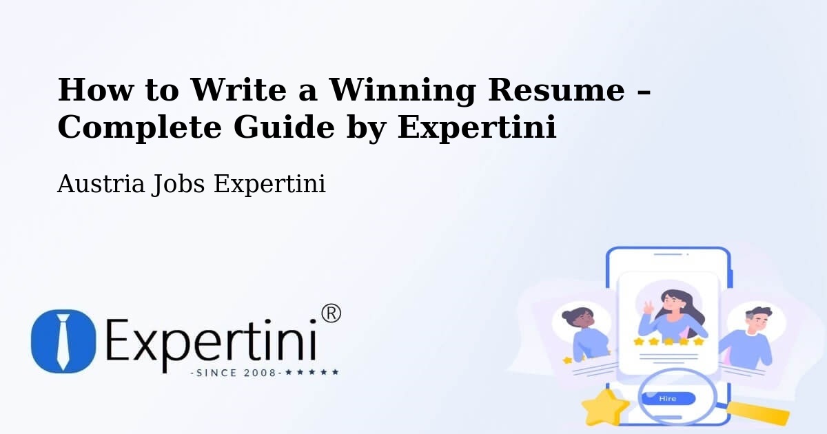 Resume Writing Guide for Job Seekers – Kindberg - Kindberg, Austria Jobs Expertini